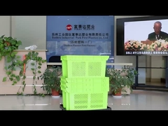 Mesh Nestable Crates doanh thu hộp nấm nhựa Stackable chuyển thùng