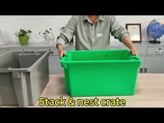 Tự do chuyển nhượng hộp nhựa thùng chứa hộp nhựa Soda xếp chồng 23,6x15,7x11,8 inch