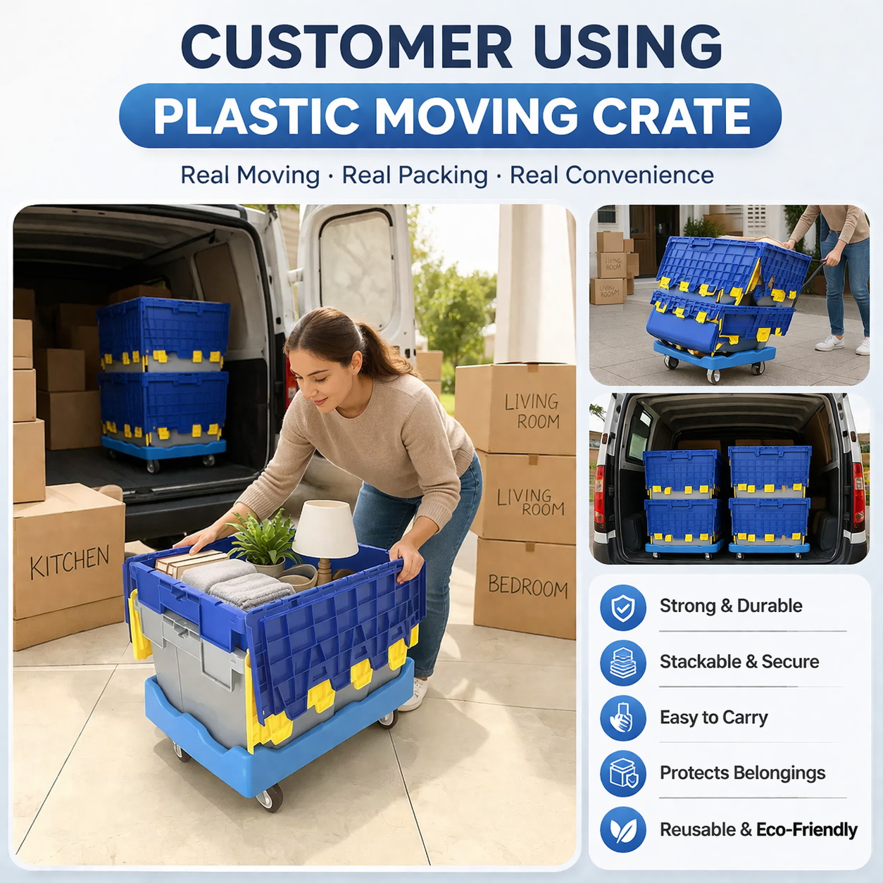 Blog công ty mới nhất về Tại sao các công ty di dời văn phòng ở Anh đang thay thế các hộp bìa bằng các thùng di dời có thể tái sử dụng?