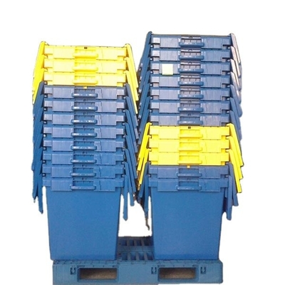 Mua Solid Box Warehouse Stacking PP gắn nắp nắp nắp hộp nhựa để lắp ráp dễ dàng sản xuất trực tuyến