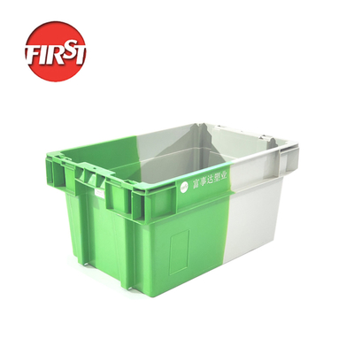 Mua 600 * 400 * 300mm giỏ nhựa để tiết kiệm không gian xếp chồng và chuyển đổi trong kho sản xuất trực tuyến