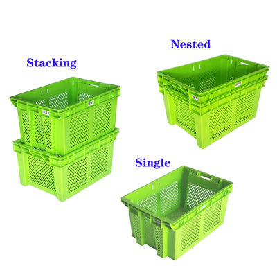 Mua Hộp lưới nhựa Hộp chuyển đổi xếp chồng cho trái cây và rau quả 485x360x290mm sản xuất trực tuyến