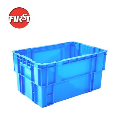 Mua 595x395x300mm hộp nhựa rắn xếp chồng lên nhau để di chuyển và lưu trữ vuông sản xuất trực tuyến