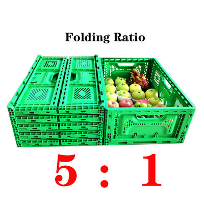Mua Collapsible Plastic Crate Manufacturer Stackable Storage Fruit And Vegetable Crate 600*400 Folding Crate sản xuất trực tuyến