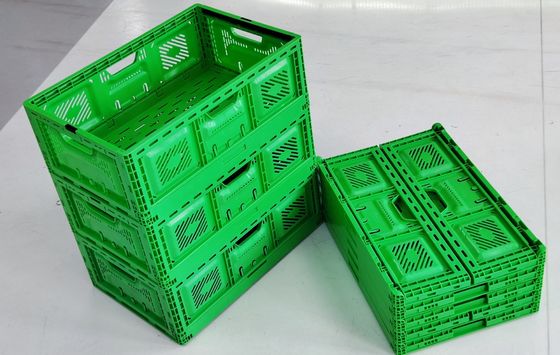 mua Khả năng tùy chỉnh vị trí tay cầm hộp nhựa tùy chỉnh Thiết kế gấp với mặt thông gió hoặc rắn để vận chuyển an toàn sản xuất trực tuyến