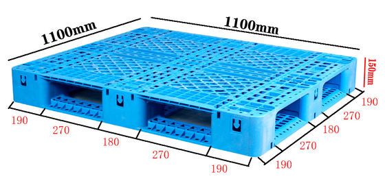 mua 1100×1100 Nhà sản xuất pallet nhựa Đồ gỗ HDPE hạng nặng OEM tùy chỉnh sản xuất trực tuyến