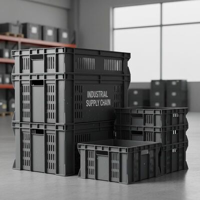 Mua Tùy chọn tùy chỉnh kích thước Hộp nhựa công nghiệp có khả năng chống va chạm cao và chống thời tiết Được thiết kế cho chuỗi cung ứng công nghiệp sản xuất trực tuyến