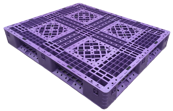 Đồ nhựa màu xanh có thể xếp chồng lên nhau 1200x1000mm 4 lối vào kiểu một mặt