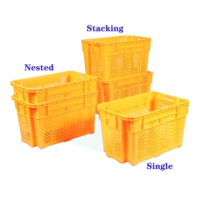 Thùng nhựa có thể thấm được tùy chỉnh cho trái cây rau và các sản phẩm thủy sản