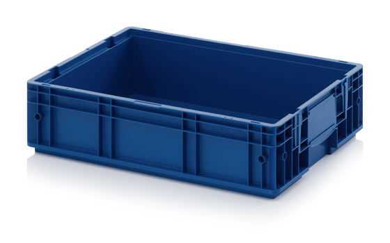 600x400mm VDA Hộp chuyển nhượng nhựa KLT Chất bơm được xếp chồng lại tái chế PP EUR Thùng nhựa