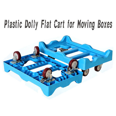 Dolly Plastic Flat Cart For Moving Boxes Heavy Duty 600*400mm Platform Dolly Trolley Dolly là một loại xe tải có dung lượng cao